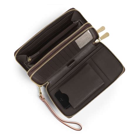 michael kors travel wallet jet set|Michael Kors multifunction wallet.